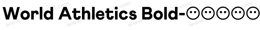 World Athletics Bold字体转换